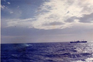 Paramedics being dropped by parachute