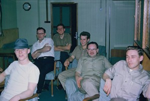 (L to R) Harry Webster J/E, Mark Watson C/S, Dave 'Cornelius' MacLeod D/C, Dave Walker D/C, Ray Dick 2/E, Ed Humby 2/O - London Statesman 1963/1964