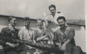 London Majesty 1954 L-R Jet Black, Dick Fraser, Sam Wilson, Jerry Lee, Stalias Mesianes (Greek)