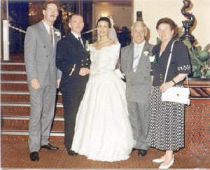 Tom & Pat Hughes Wedding with Dave Lawrence Malcolm & Jean Cuthbert