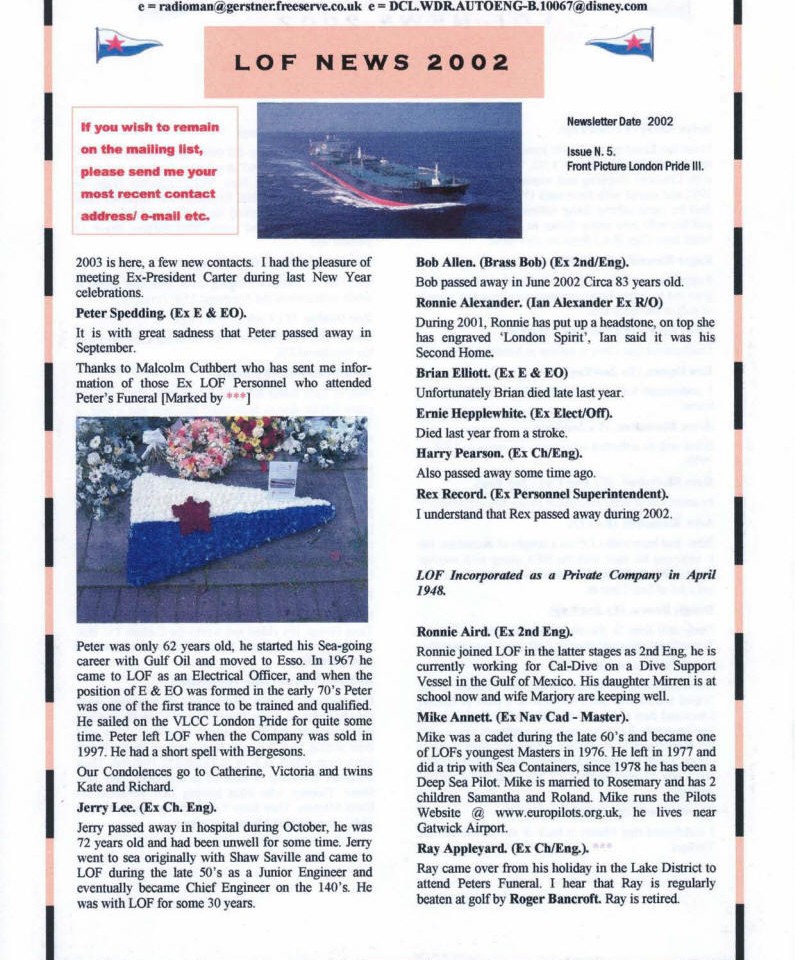LOF Printed News 2002