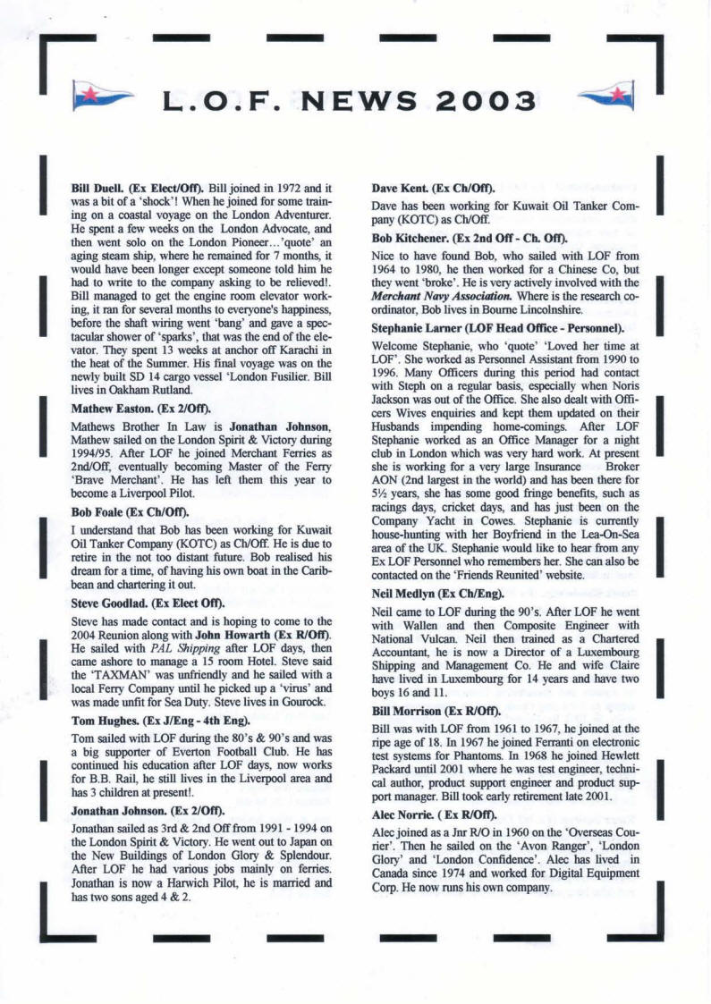 LOF Printed News 2003 - Page 3